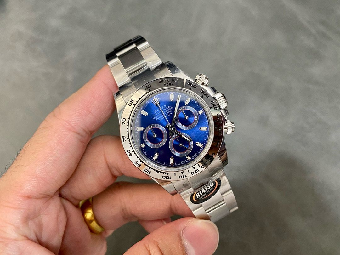 Rolex Daytona Super Clone 116528 Blue Dial 40mm - gallery