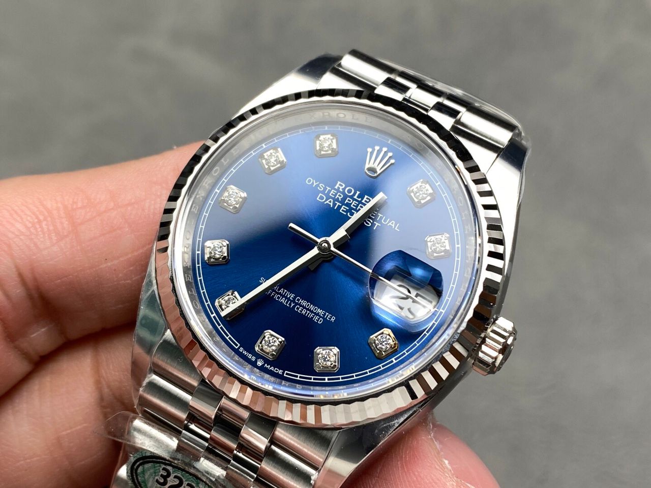 Rolex Datejust Super Clone 36mm Blue Dial SRL71 - gallery