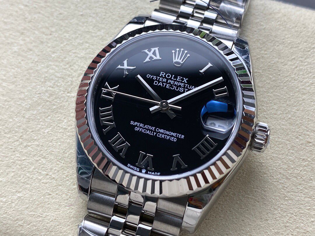 Rolex Lady-Datejust Super Clone 31mm Black Dial 178240 - gallery