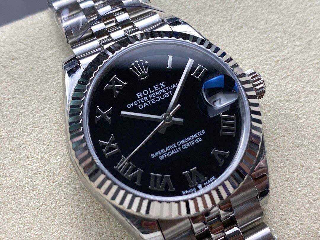 Rolex Lady-Datejust Super Clone 31mm Black Dial 178240 - gallery