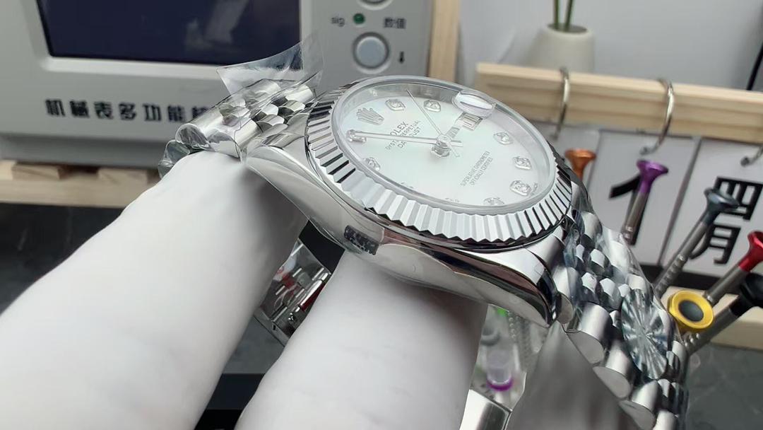 Rolex Lady-Datejust Super Clone 31mm Mother of Pearl White Dial 178274 - gallery