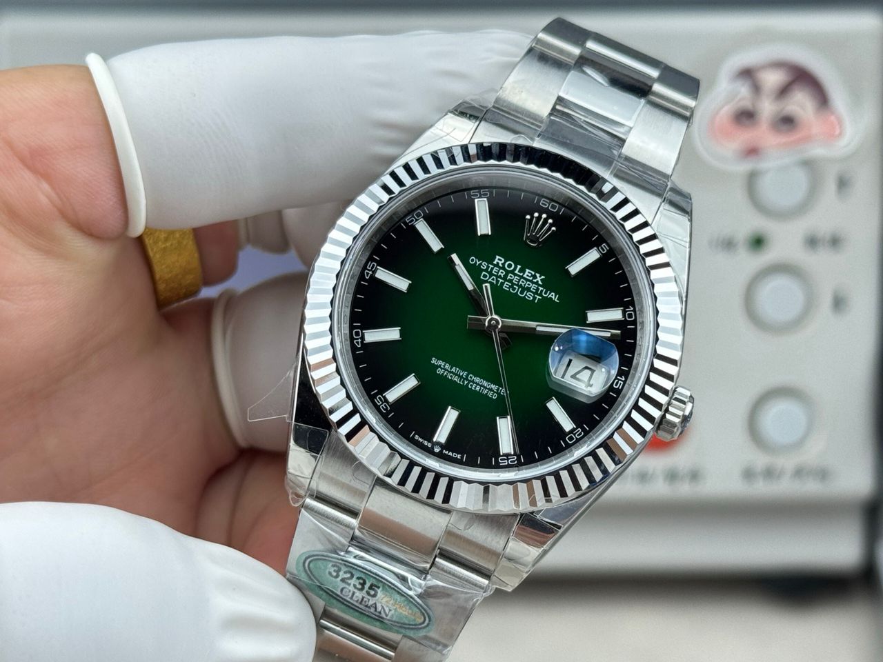 DateJust 41 126300 ERF 1:1 Best Edition Green Ombre Dial on Oyster Bracelet JH3235 Super Clone - gallery