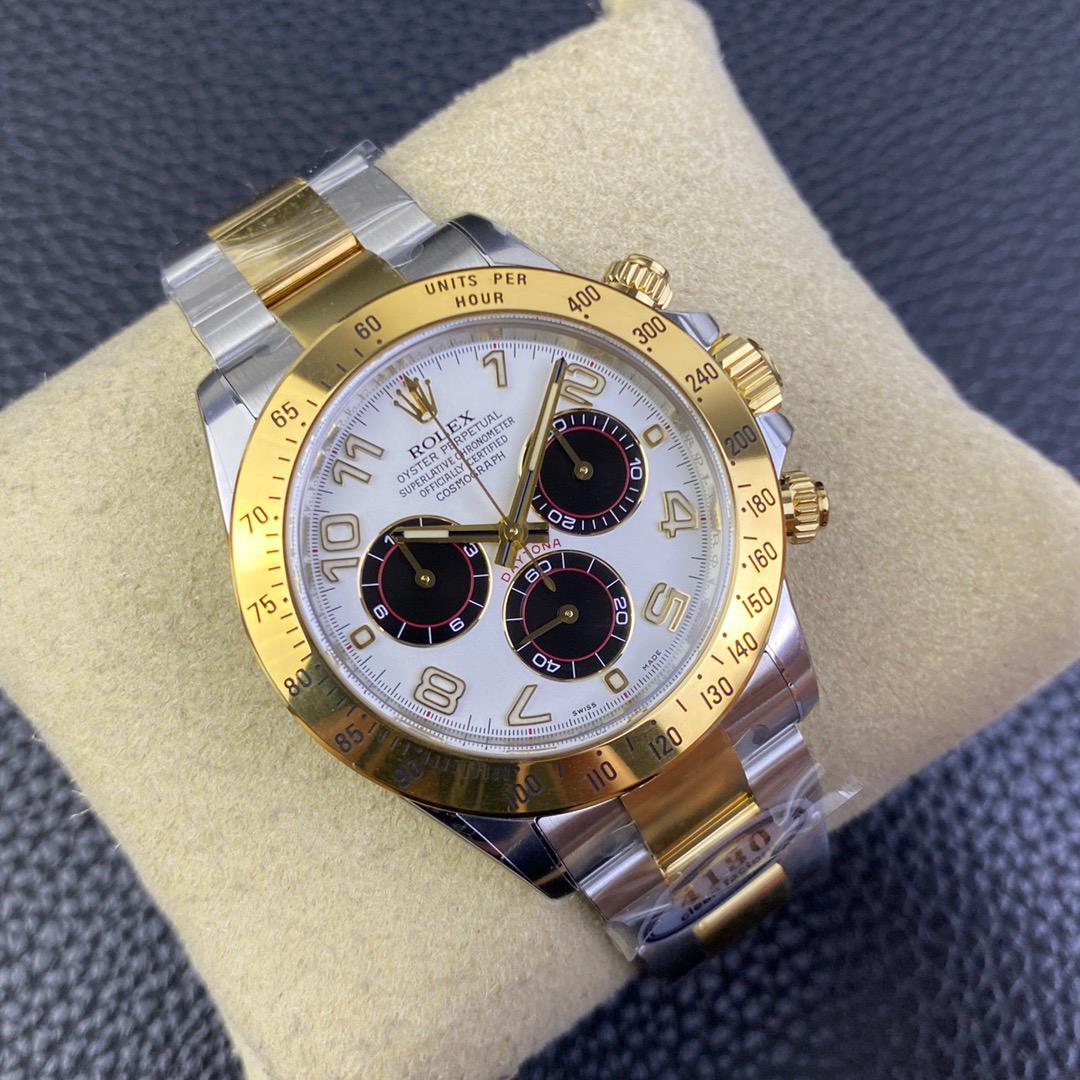 Rolex Daytona Super Clone 116523 White Dial 40mm - gallery