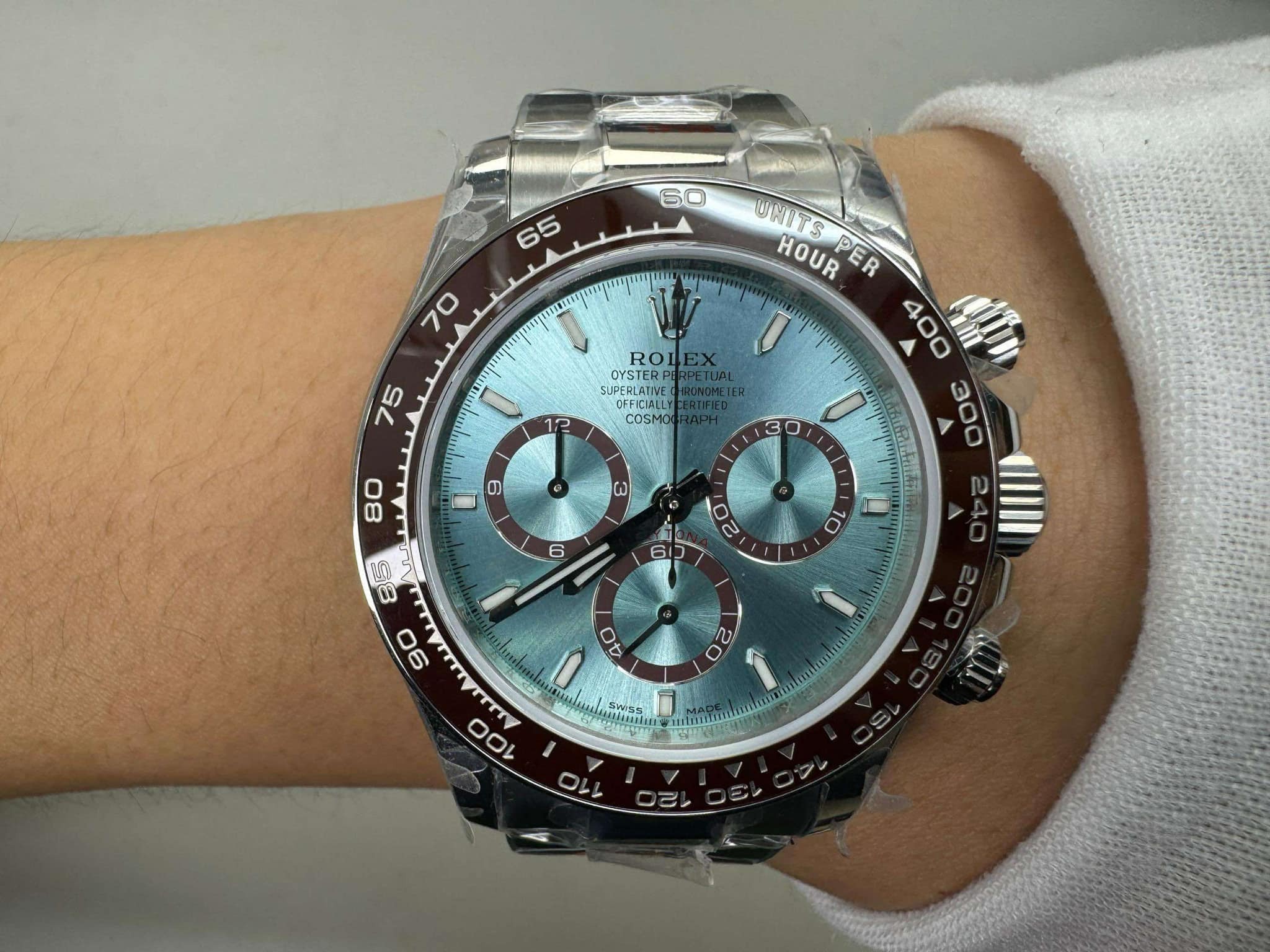 [EXCLUSIVE] Rolex Daytona Platinum Super Clone Transparent Back 4131 Movement 116506 40mm - gallery