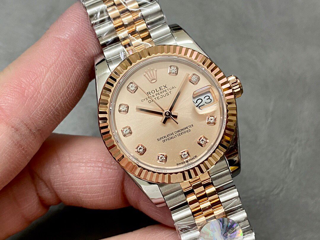 Rolex Lady-Datejust Super Clone Rose Dial 179171 - gallery
