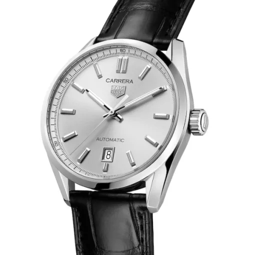 TAG Heuer Carrera Men Automatic Silver Alligator Watch WBN2111.FC6505 - gallery