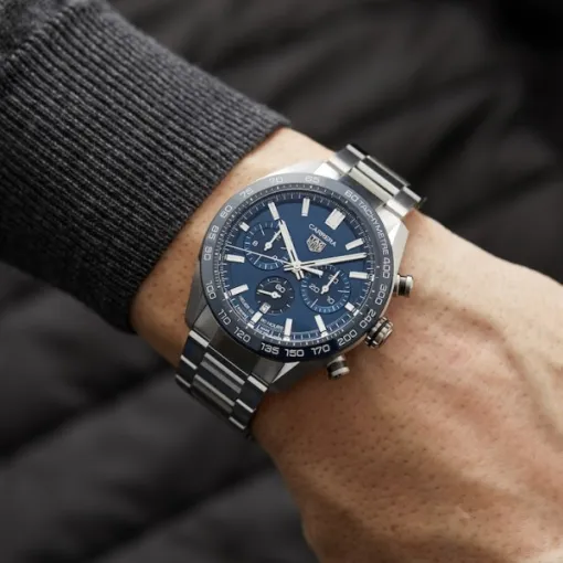 TAG Heuer Carrera Men Automatic Blue Stainless Steel Watch CBN2A1A.BA0643 - gallery