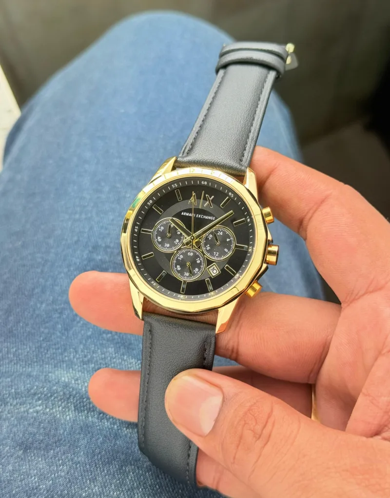 Armani Exchange AX7133 Chronograph Black Gold Dial - gallery