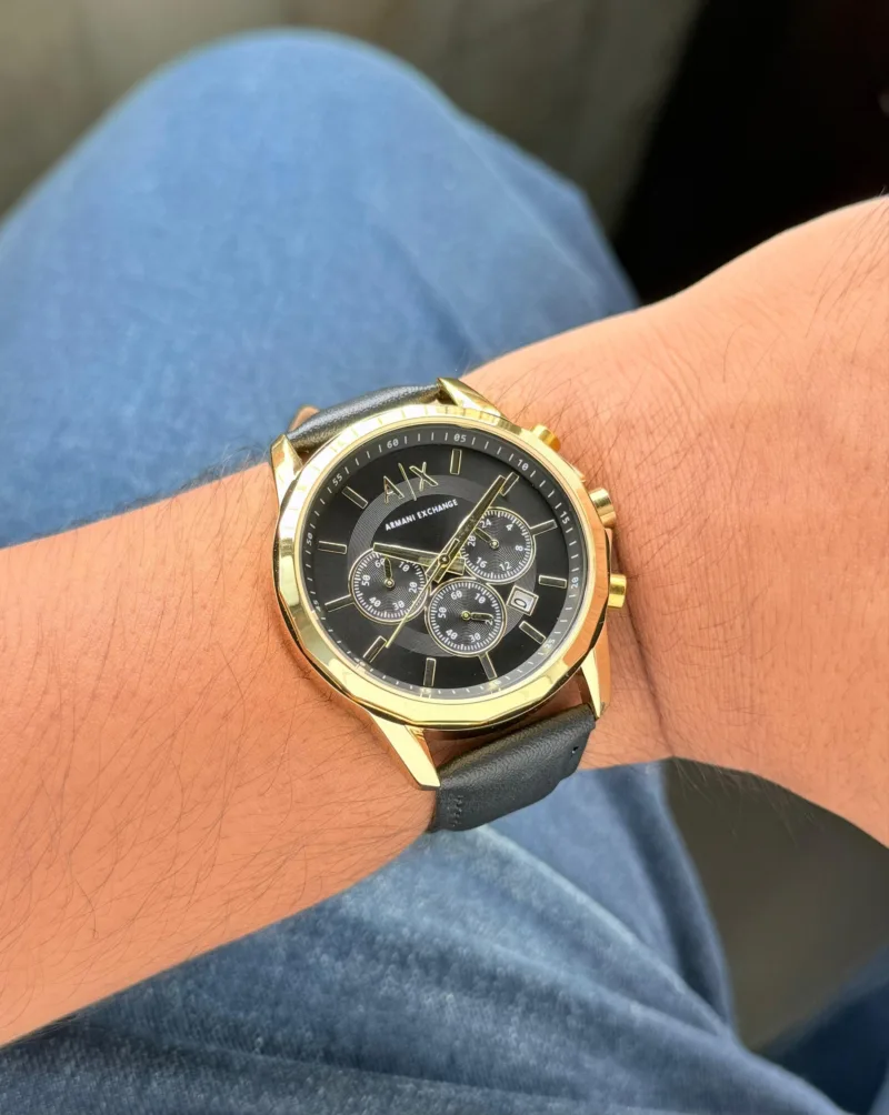 Armani Exchange AX7133 Chronograph Black Gold Dial - gallery
