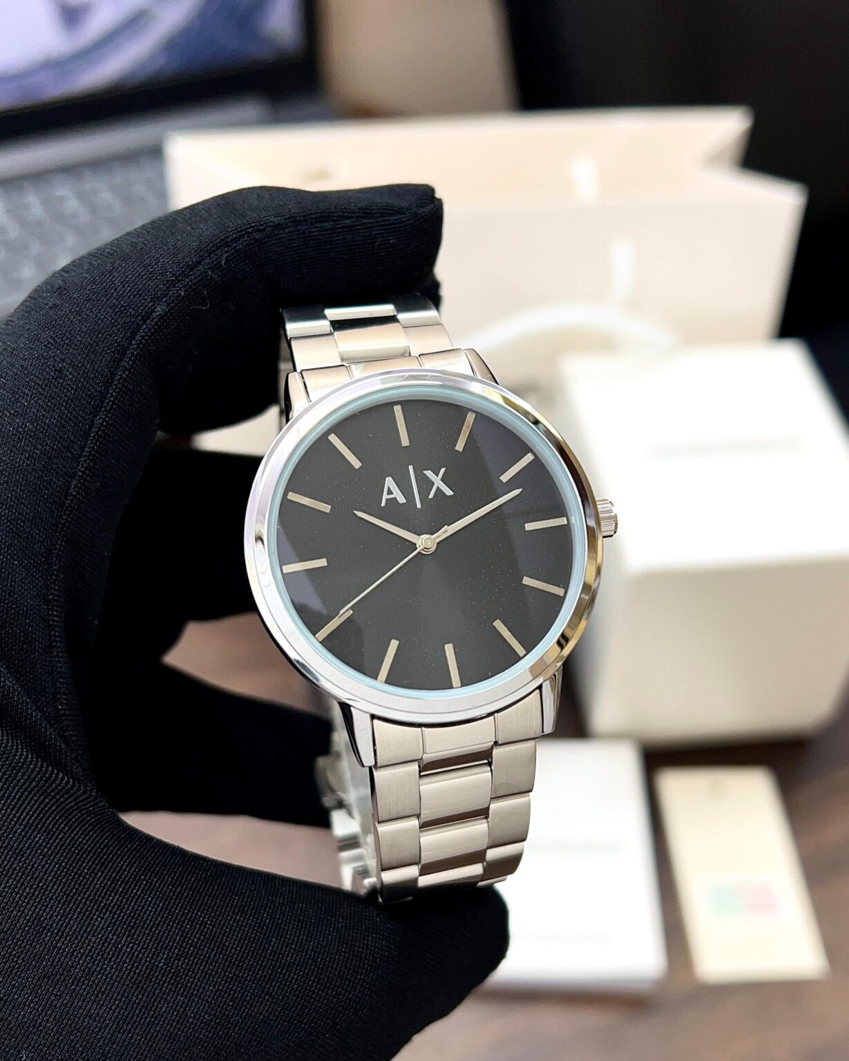 Armani Exchange Cayde Classic Silver Timepiece - gallery