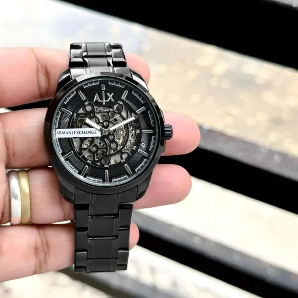 Armani Exchange Chronograph Silver Black Face - gallery