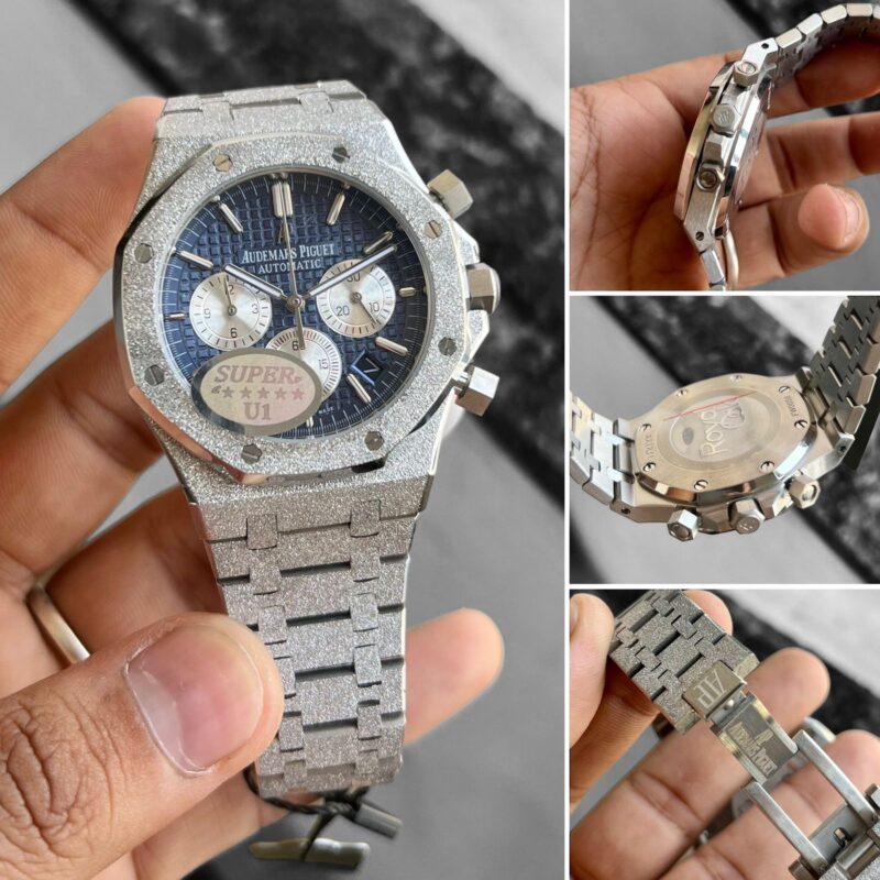 Audemars Piguet Royal Oak Frosted Chronograph Blue Dial - gallery