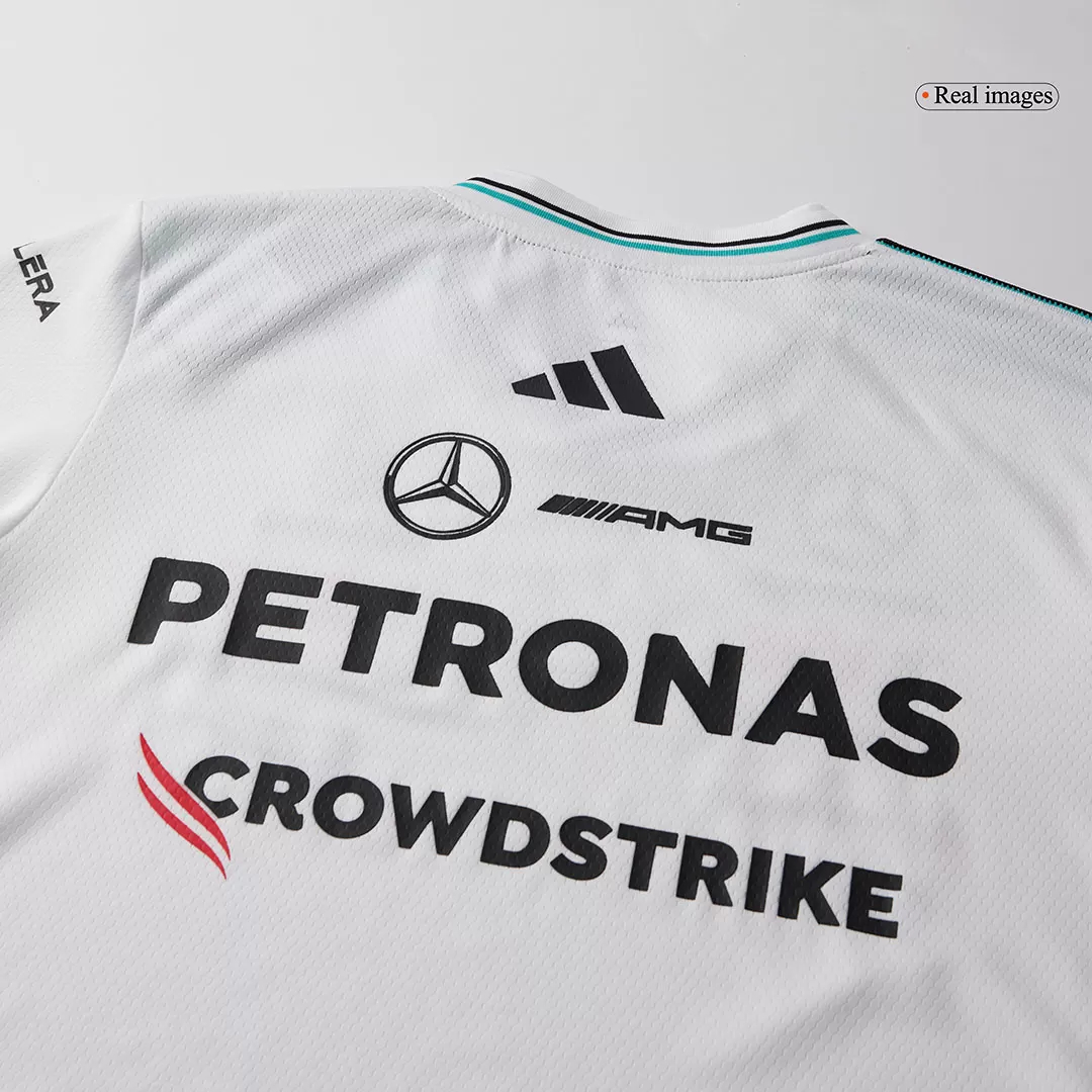 Mercedes AMG Petronas F1 Racing Team White T-Shirt 2025 - view 6