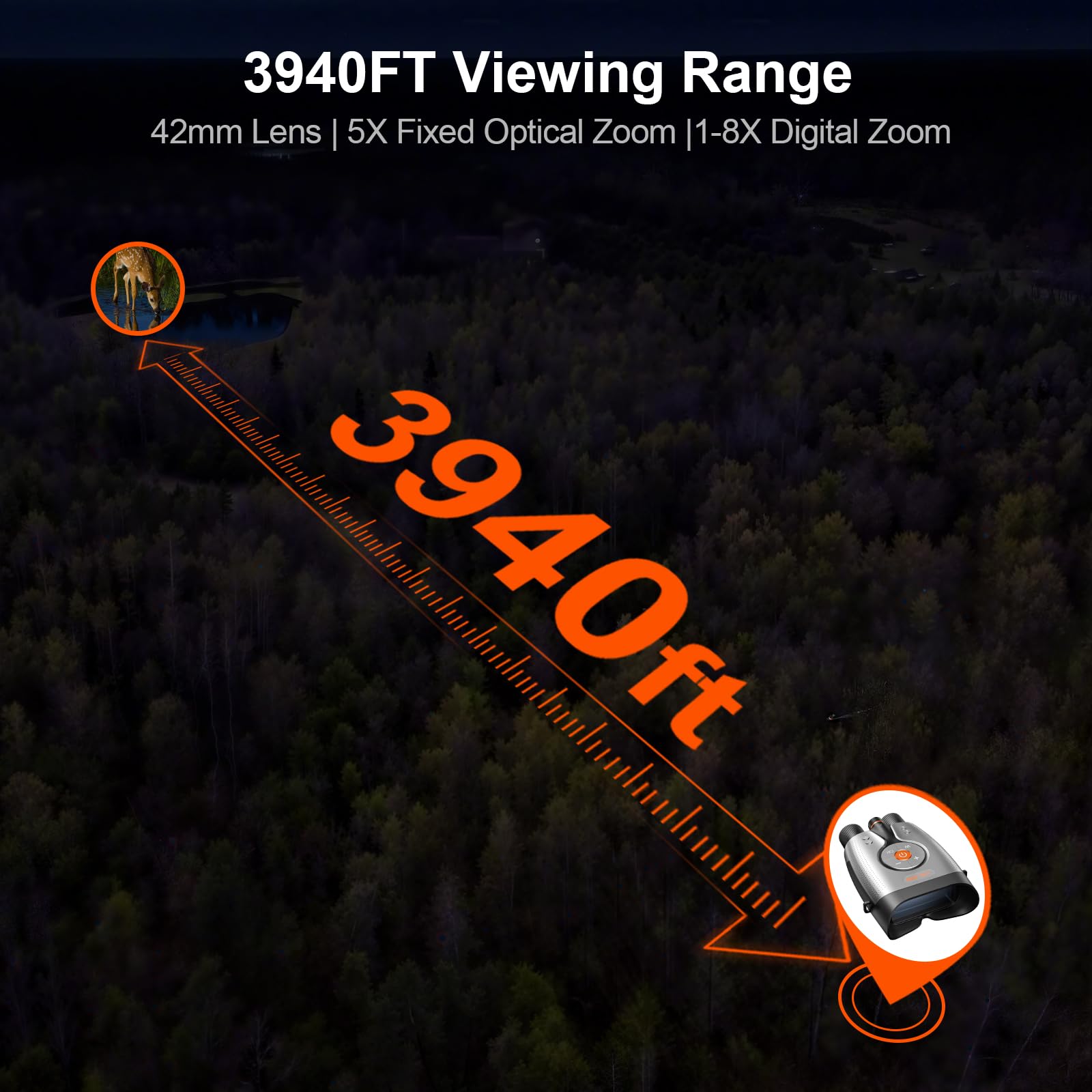 Discover the Revolutionary Features of DS371 4K 52MP UHD Night Vision Binoculars Camera WIFI Infrared Digital Telescope Video Camcorder for Hunting with AI Color