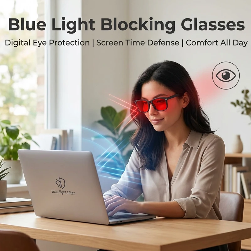 Anti Blue Light Blocking Sleep Square Glasses Men Women 2026 Luxury Brand Reading Red Tinted Lenses Change Color Sunglasses