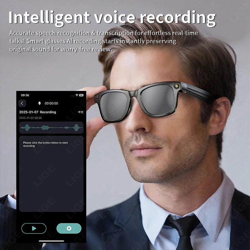 How New AI Smart Glasses 800W Camera WIFI+Bluetooth Real-time Transmission Sunglasses Touch Control Video Record Glasses Android IOS Can Transform Your Daily Routine