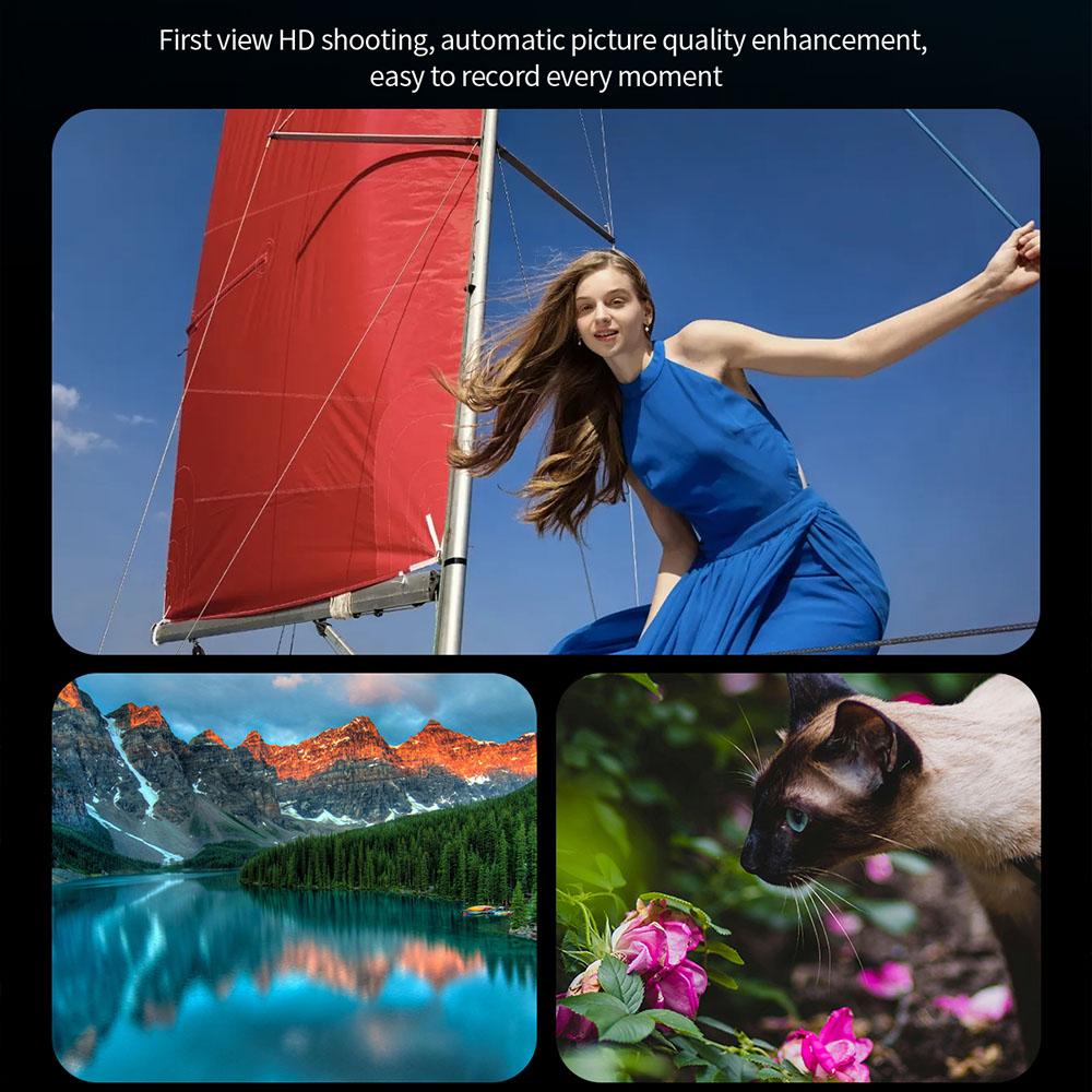 2025 New Smart Video Glasses 800W HD Camera Sport Headset Bluetooth Call Music AI Translation Wearable Cy01 Anti-Blue Light