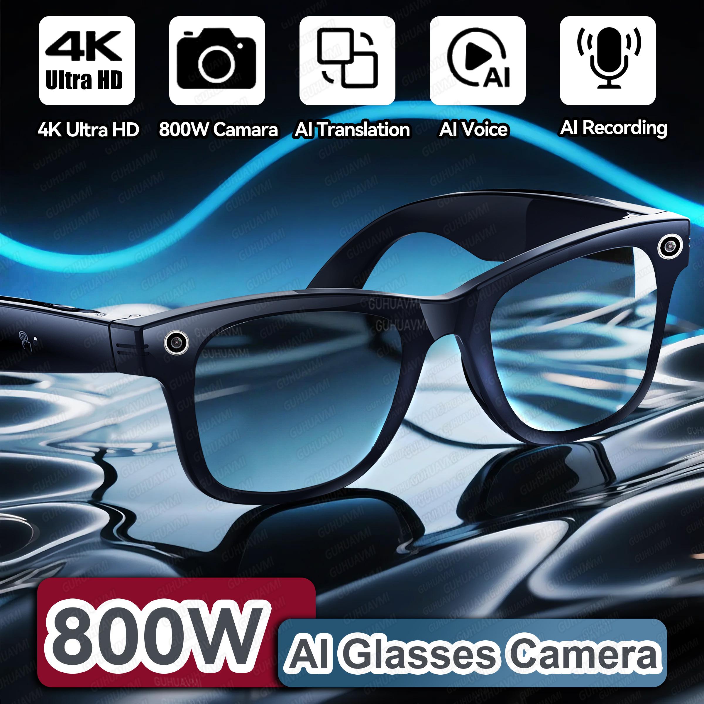 New 800W Camera Glasses W610 Men Color-Changing AI Smart Translation Glasses Photo Video Recording Waterproof Call Smart Sunglasses Wearable Play Blue Light - Image 2