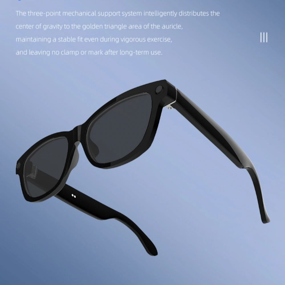 V03 Smart Glasses Camera Control Bluetooth Call Music Control Open Listening Design Polarized Lenses Smart Sunglasses - Image 2