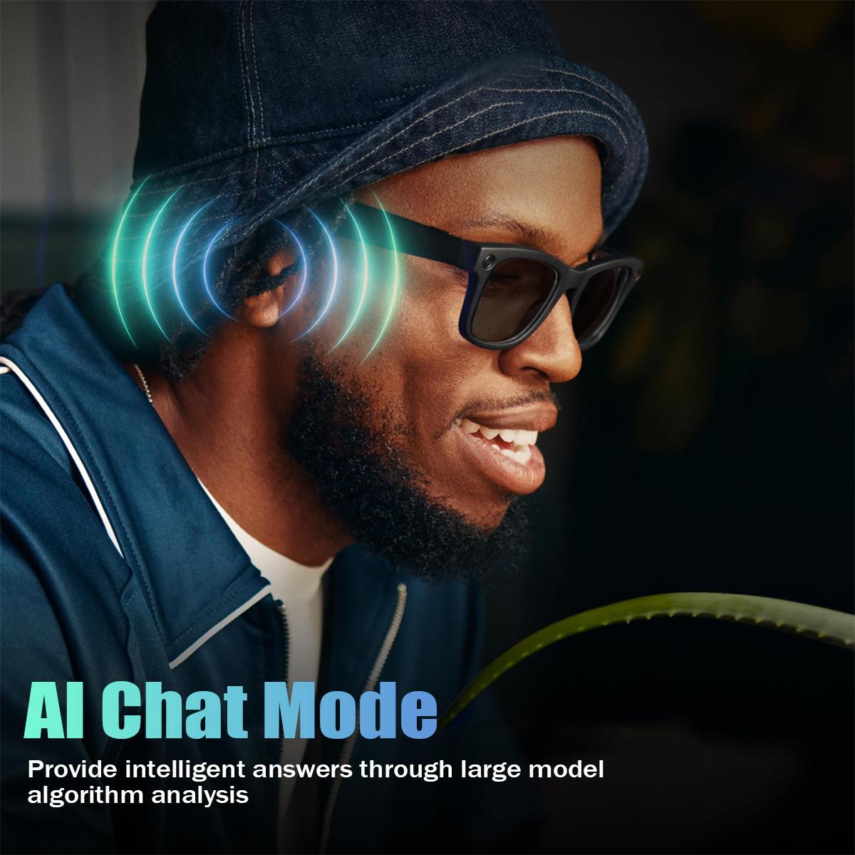 800W HD AI Smart Glasses Camera Video Recording AI Translate Eyeglasses Wireless Bluetooth Call Glasses Color-changing Lenses - Image 2