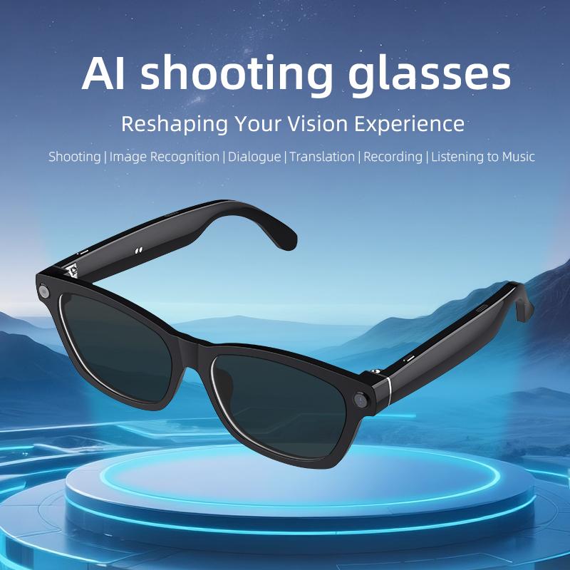 V03-T5 Smart AI Glasses HD Camera 1080P Video Recorder Life Waterproof Al Voice Translation Bluetooth Call Sunglasses Glasses