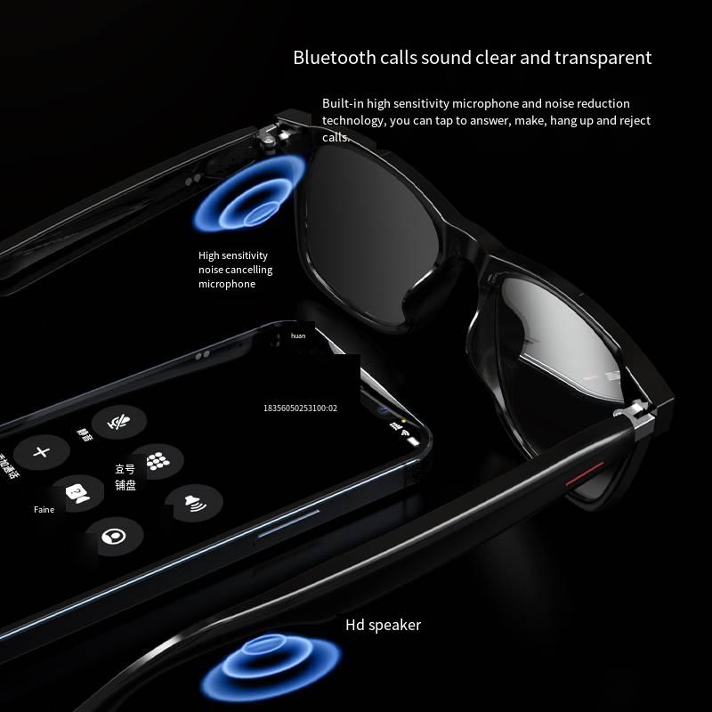 E13 Waterproof Cycling Glasses,Bluetooth Smart Glasses,Audio Call,Music,Bluetooth Headset,Sunglasses, Anti-blue Light Glasses