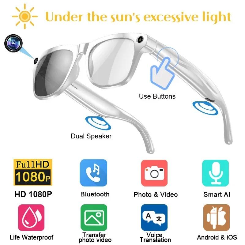 Why 4K AI Smart Photochromic Glasses Camera Bluetooth Call Voice Assistant Music Player Translate Multifunction Glasses for Xiaomi is Changing the Game in 2024