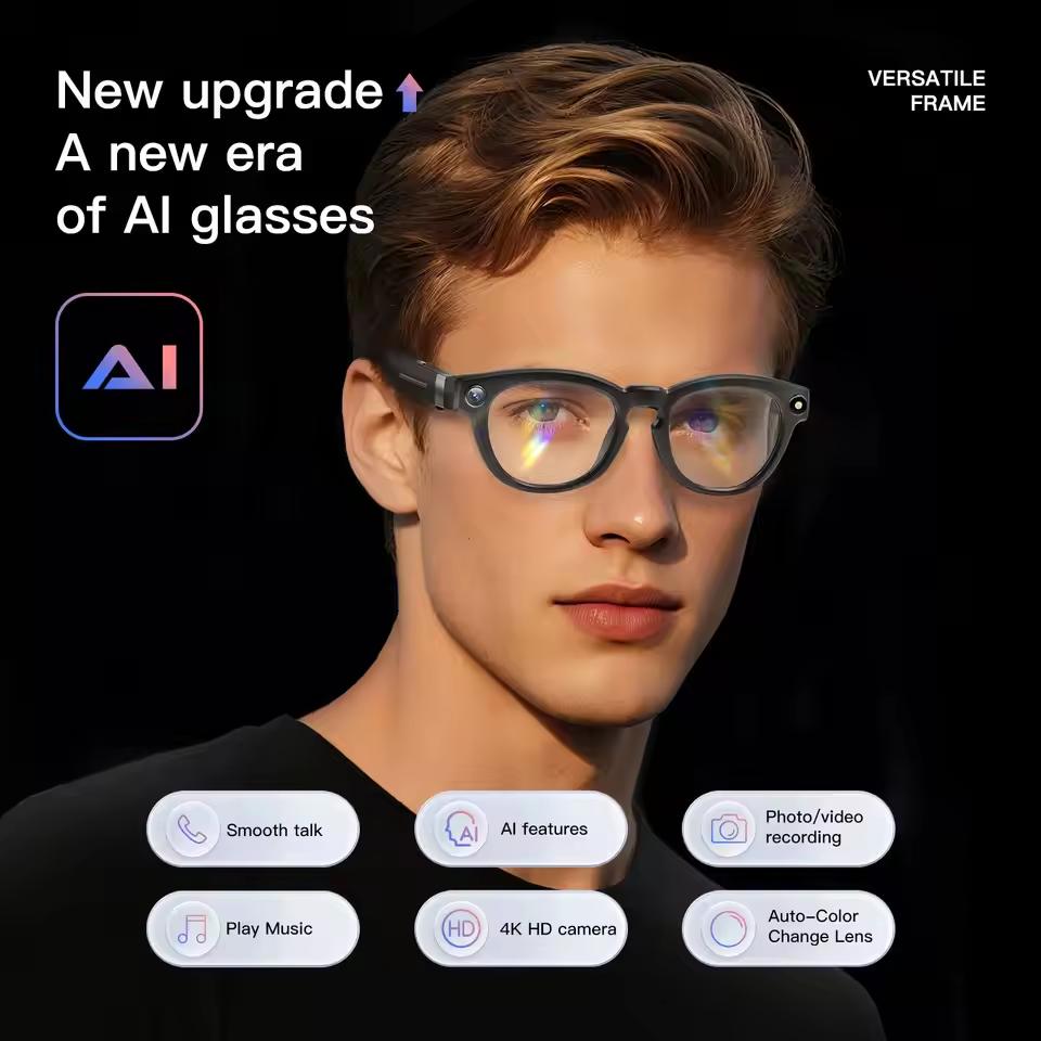 Why AI Smart Glasses, Multifunctional, Color-Changing Camera, Bluetooth Calling, HD Voice Assistant, Music Player, Translation Glasses, Introduced in 2026 is Changing the Game in 2024