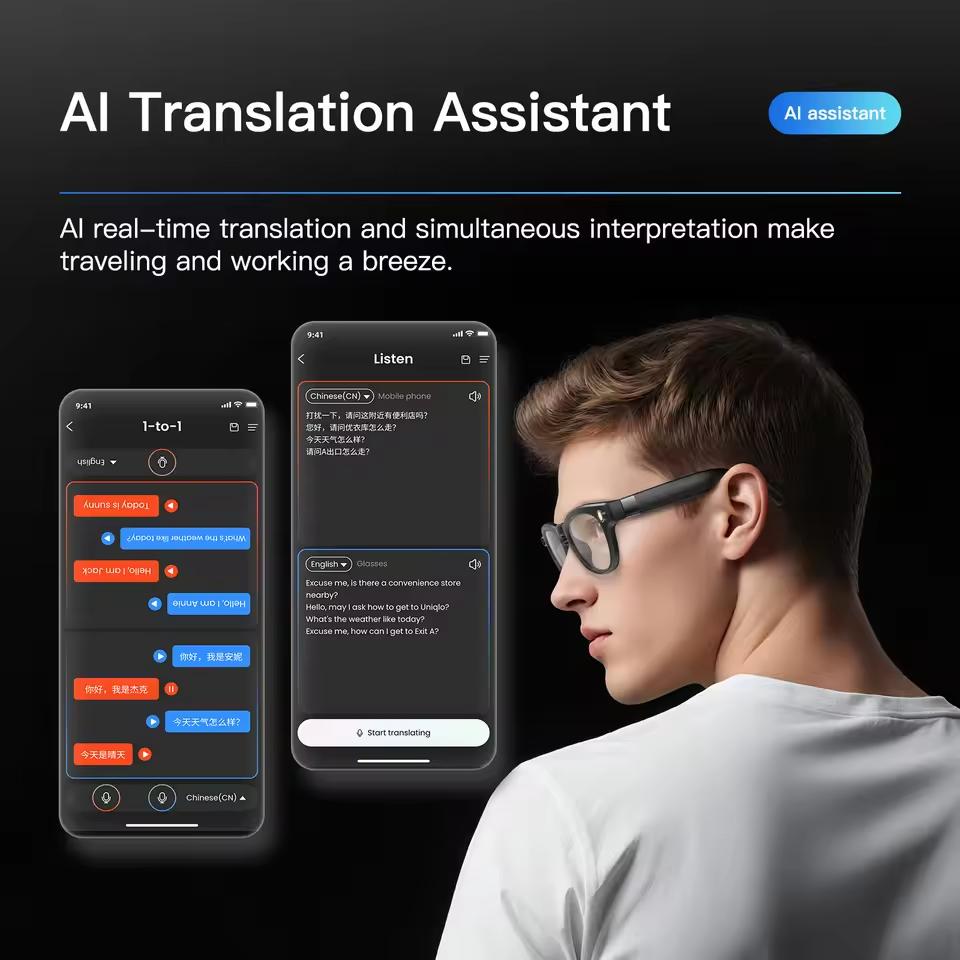 AI Smart Glasses, 8K HD, 800MP Camera, Bluetooth Calling, ChatGPT Video Recording 290mAh, Voice Assistant Control, Sunglasses, For Men, New in 2026