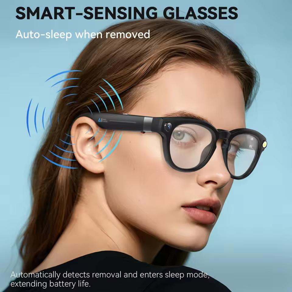 Smart Glasses, 8K HD 800W Pixel Lenses, AI, For Men and Women, Bluetooth Calling, 4GB WIFI Delivery, Music Player, Translation Glasses, New for 2026