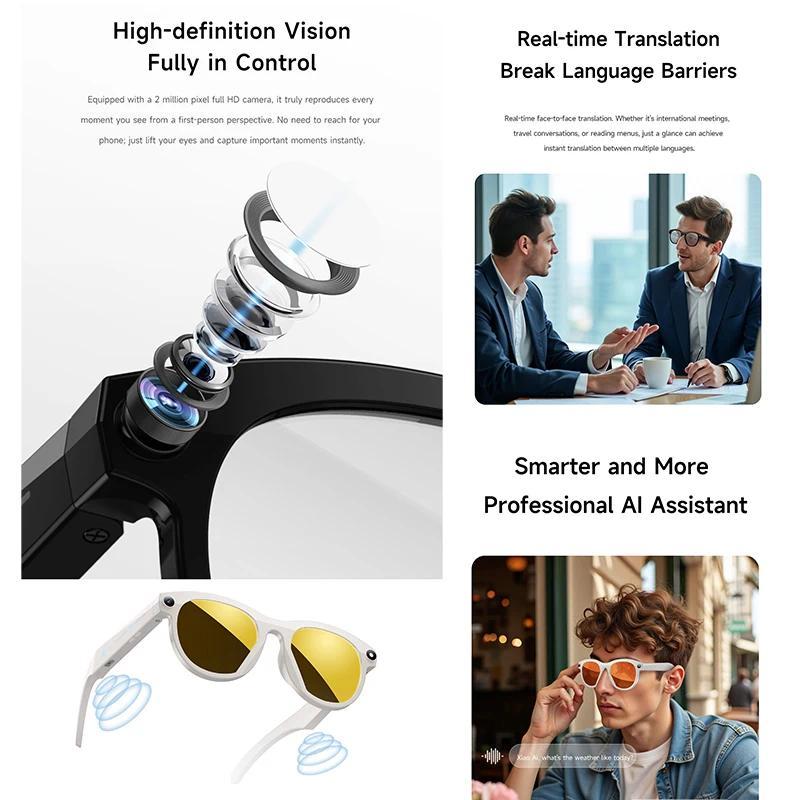 How AI Smart Glasses HD Camera 200w Pixel Video Recording  Bluetooth Call Flashlight Waterproof Intelligent Recognition Smart Glasse Can Transform Your Daily Routine