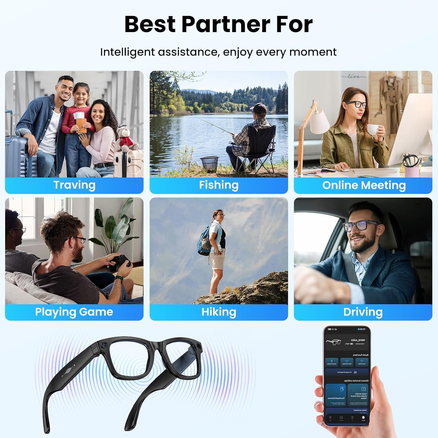 Why New Smart Glasses 8MP HD Camera AI Glasses Camera Photo Video Recording Translation Waterproof Anti-blue Camera Glasses Man Wome is Changing the Game in 2024