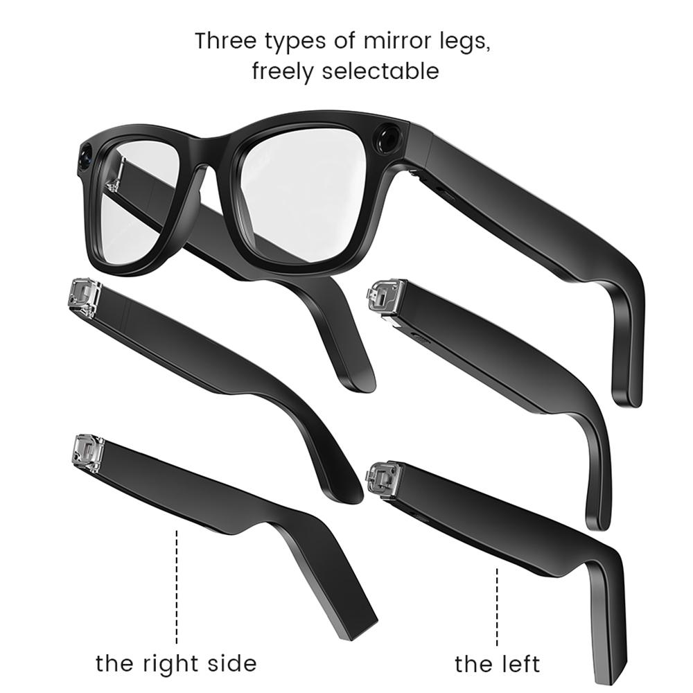 AI Smart Camera Glasses Bluetooth Call Video Recorder Wi-Fi transmission Translation Music Outdoor Anti Blue Light Smart Glasses