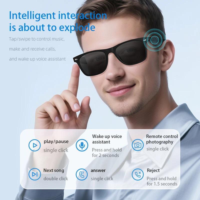 The Future of Technology: Exploring Bluetooth Smart Glasses Audio Music Call Anti-blue light Polarized Lens For Men Wireless Smart Sunglasses's Innovations