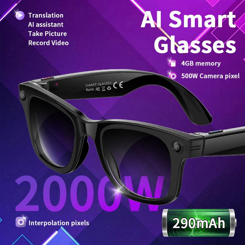 Why AI Smart Glasses 5 Million Pixels Recording Videos Photo Recognition Answer Translation 290mAh IP66 Waterproof Bluetooth Glasses is Changing the Game in 2024