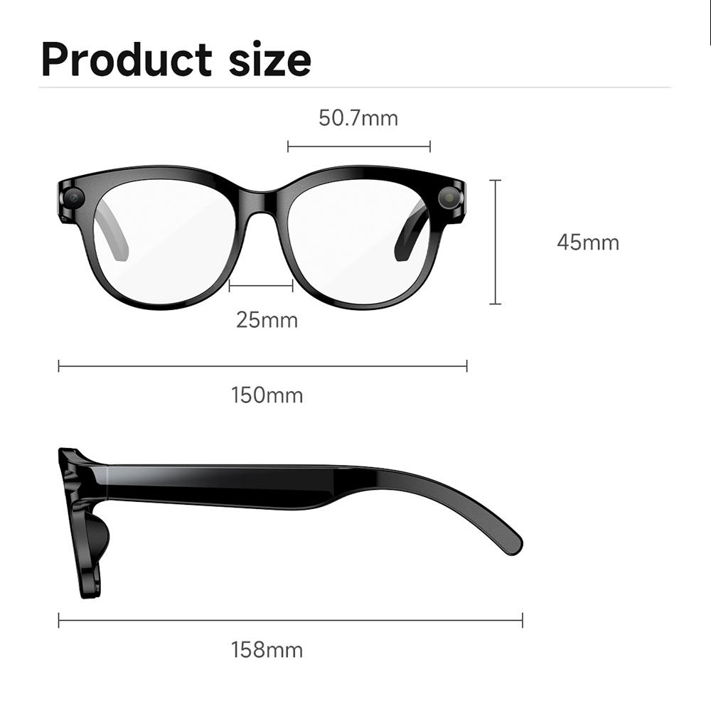 Smart glasses, AI, real-time translation, dual camera, Bluetooth calling, sunglasses, photography, media player, multifunctional, suitable for men