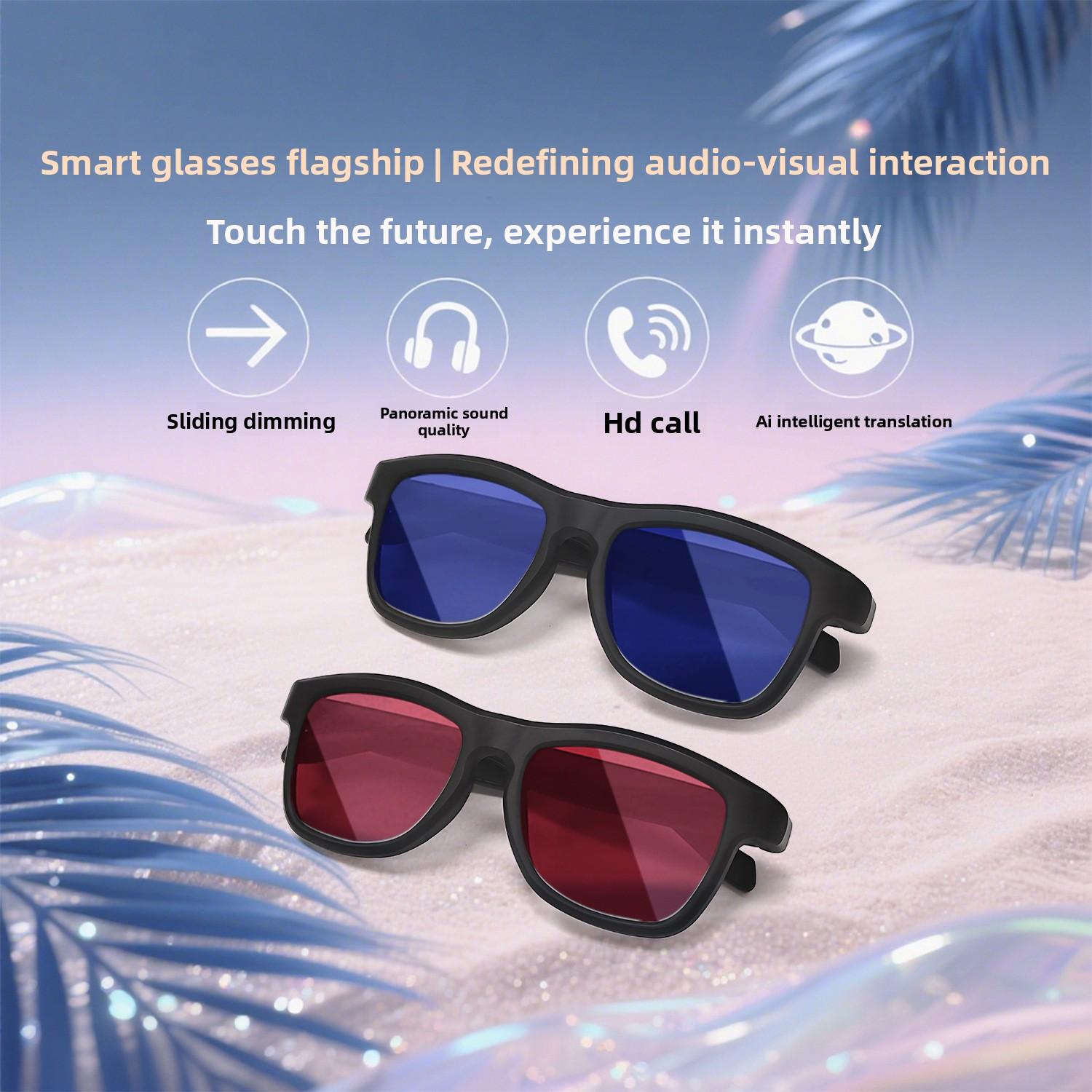 Smart Color-changing AI Bluetooth Anti-blue Light Sunglasses Can Translate Calls, Listen To Music, and Remotely Control Photos