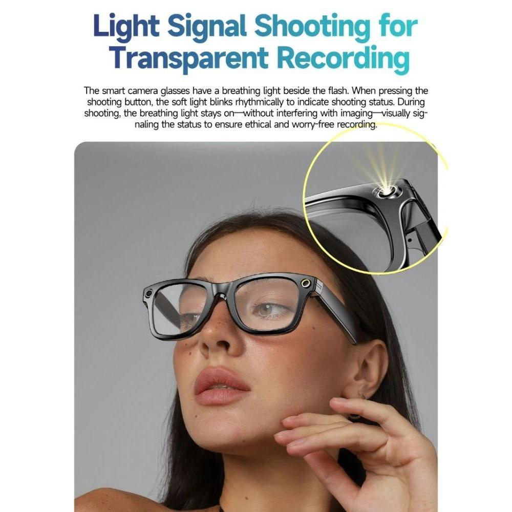 AI image processing glasses, gesture face recognition, intelligent AI translation, 32 megapixels, sunglasses, Wi-Fi transmission, noise reduction, HD photos and videos, anti-shake protection