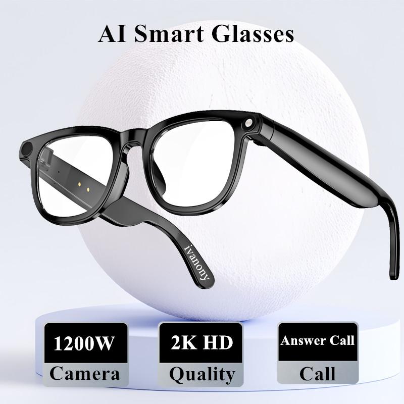 Why Smart Glasses 12MP Camera 2K HD Image Capture Bluetooth Call Voice Assistant Photo Recognize Video Shooting Noise Cancel Glasses is Changing the Game in 2024