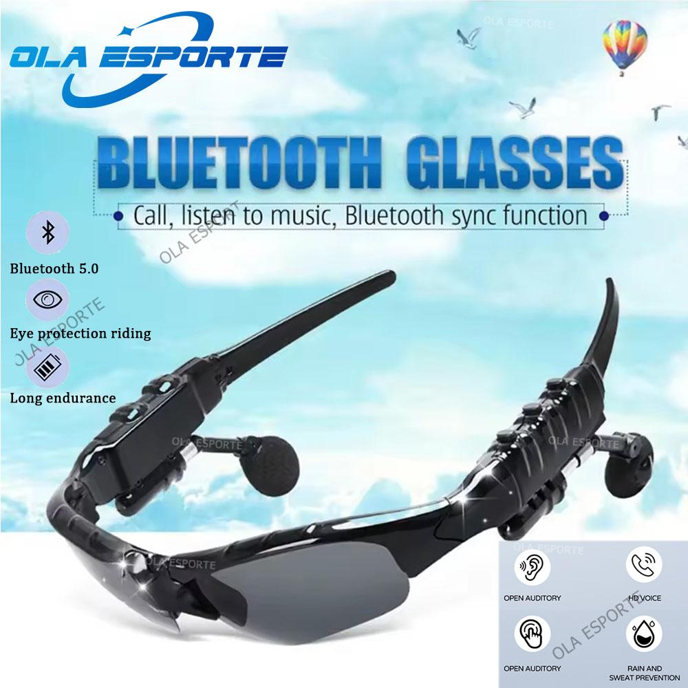 Stereo headphones, wireless headset with microphone, ideal for driving, cycling, and sports, noise reduction, includes glasses and sunglasses, excellent sound quality