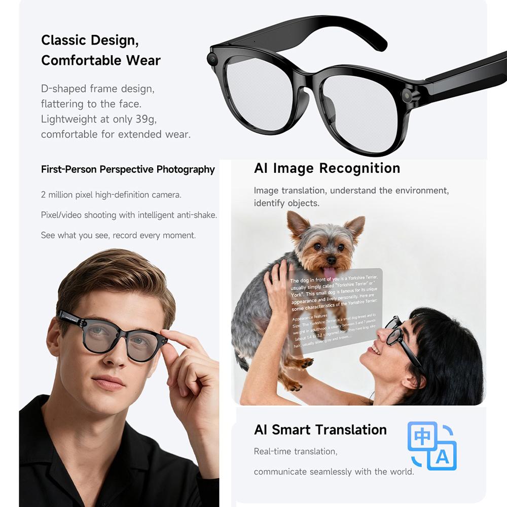 The Ultimate Guide to Smart glasses, AI, real-time translation, Bluetooth calling, sunglasses, dual camera, photography, voice recording, video, MP3 player, multifunctional, suitable for men: Everything You Need to Know