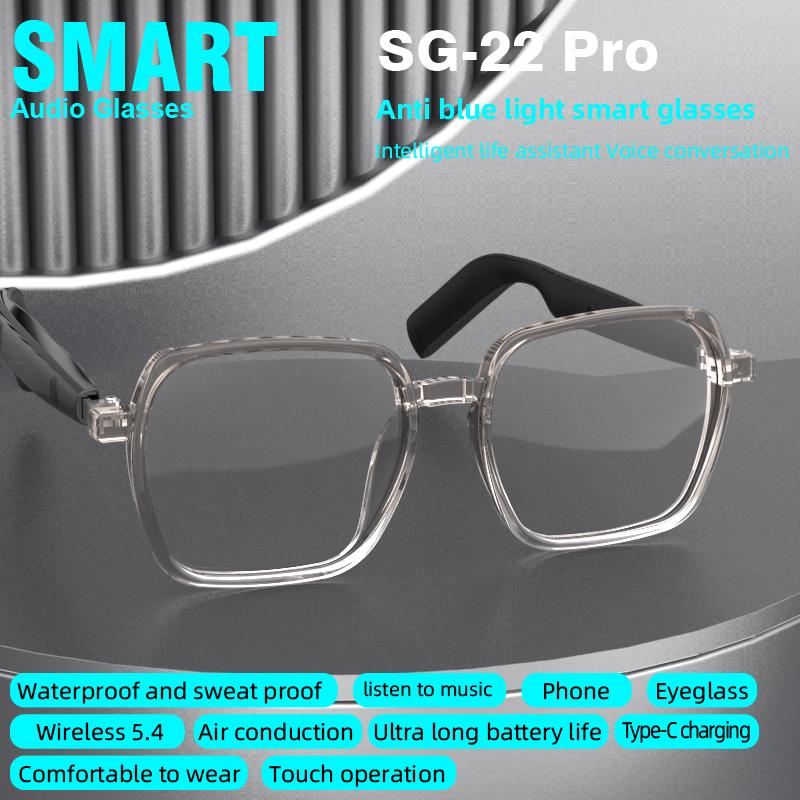 The Ultimate Guide to SG22 Smart Glasses, Blue Light Blocking, Fashion Transparent Frame, 8-Hour Music Playback, Unisex Daily Wear 80+80mAh Bettary: Everything You Need to Know